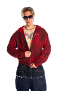 RDW Big Logo Dirt Zip Up Hoodie