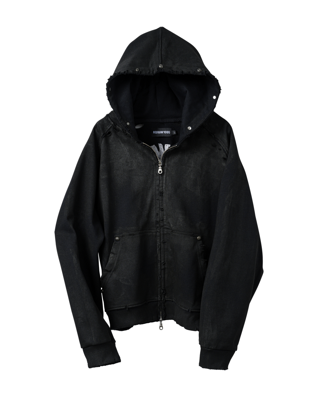 RDW Destroyed Raglan Zip Up
