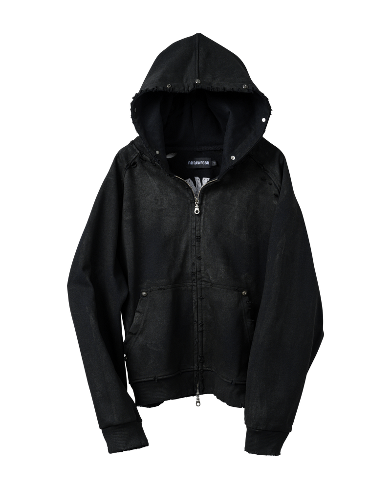 RDW Destroyed Raglan Zip Up