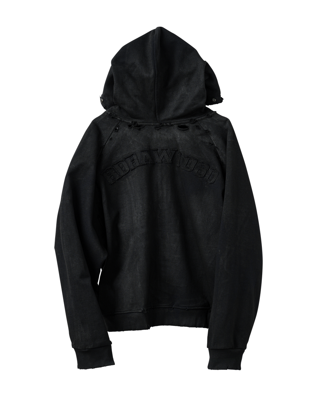 RDW Destroyed Raglan Zip Up