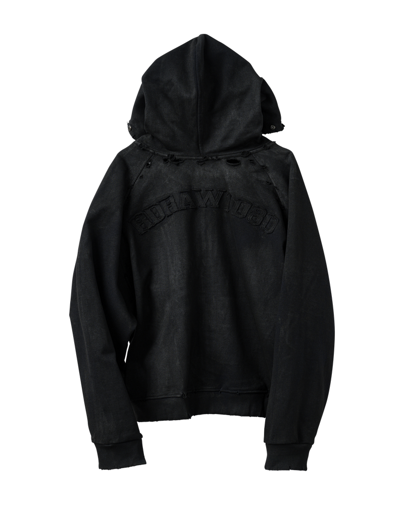 RDW Destroyed Raglan Zip Up