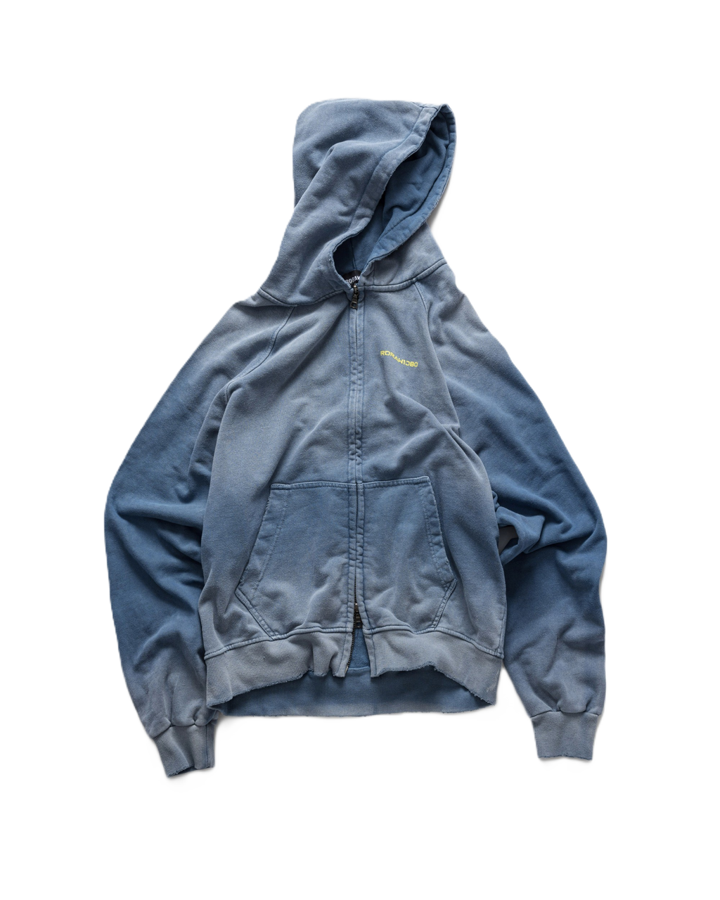 RDW Sunfaded Raglan Zip Up Hoodie