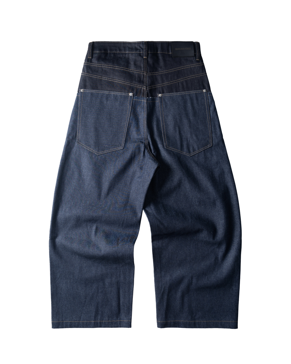 RDW Double Waist Raw Denim Pants