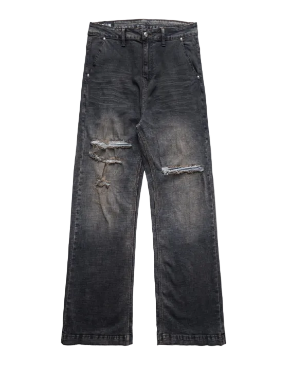VL Fade Tear Wide Jeans