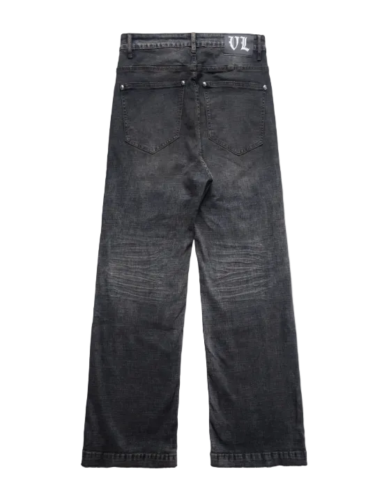 VL Fade Tear Wide Jeans