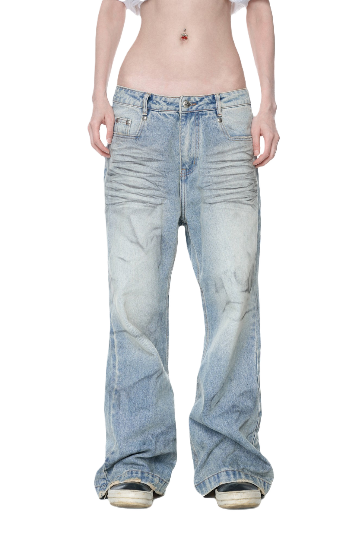 VL Spray Dirty Denim Pants